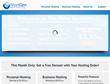Tablet Screenshot of nextgenwebhosting.com